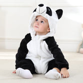Adorable Baby Infant Panda Romper Jumpsuit Playsuit Animal Themed Halloween Party Fancy Dress Costume - INSWEAR